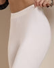 Bamboo Modal Ankle Legging - White