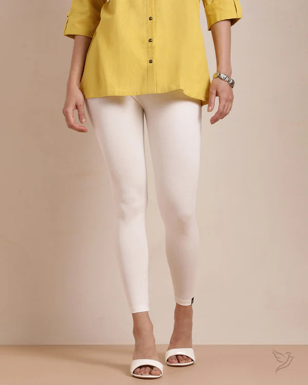 Cotton Ankle Legging - Creme De La Creme