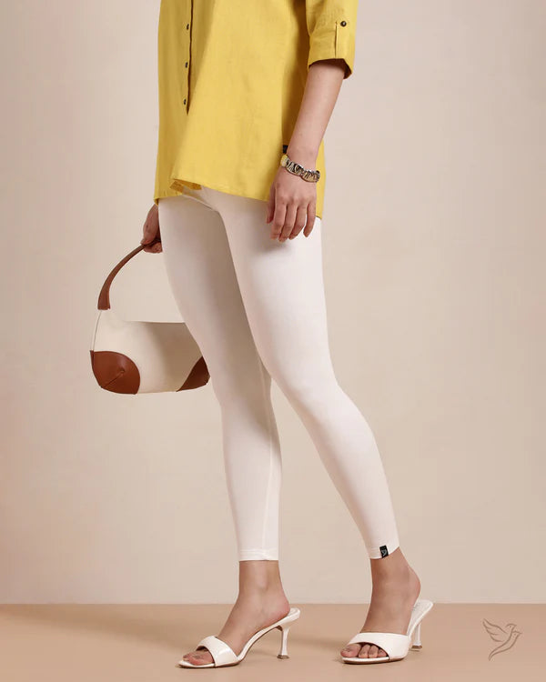 Cotton Ankle Legging - Creme De La Creme