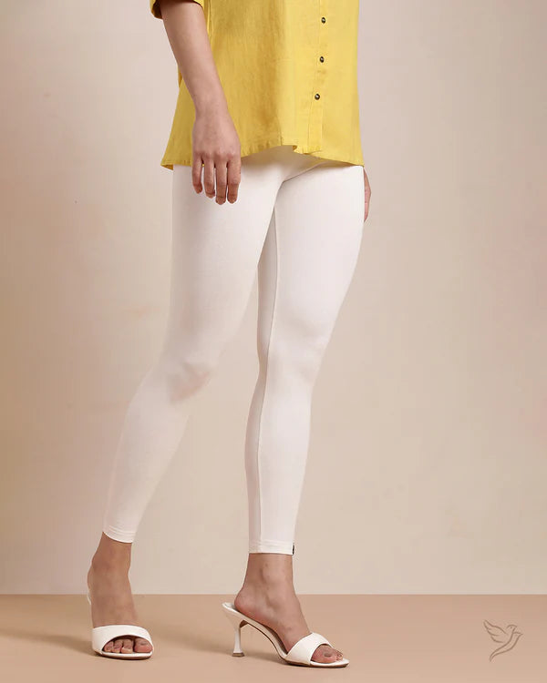 Cotton Ankle Legging - Creme De La Creme