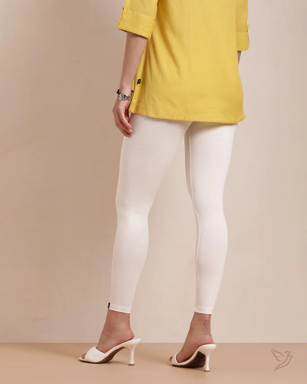 Cotton Ankle Legging - Creme De La Creme