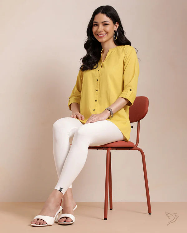 Cotton Ankle Legging - Creme De La Creme