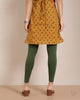 Cotton Ankle Legging - Green Tree