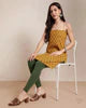 Cotton Ankle Legging - Green Tree