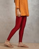 Shimmer Legging - Red Velvet