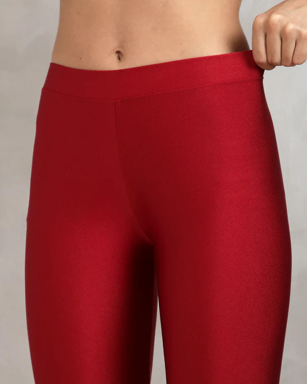Shimmer Legging - Red Velvet